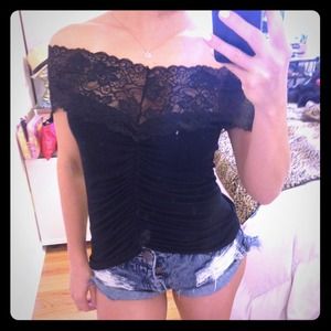 Off The Shoulder Lace Top