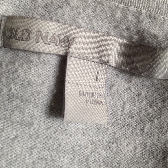 Old Navy - light grey cardi with square accents - Picture 4 of 4