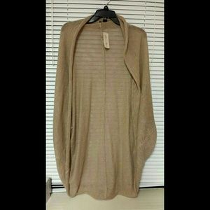 Oversized beige cardigan