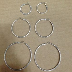 3 pairs earrings