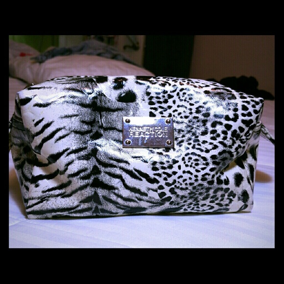 Animal print cosmetic bag
