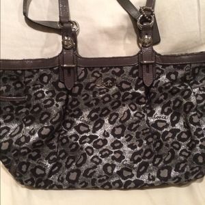 Coach purse, cheetah print