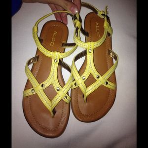 Yellow sandals