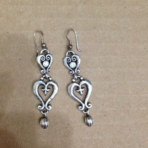 Silver earrings by Brighton