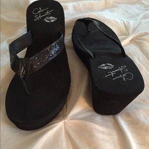 Colin Stuart wedge flip flops