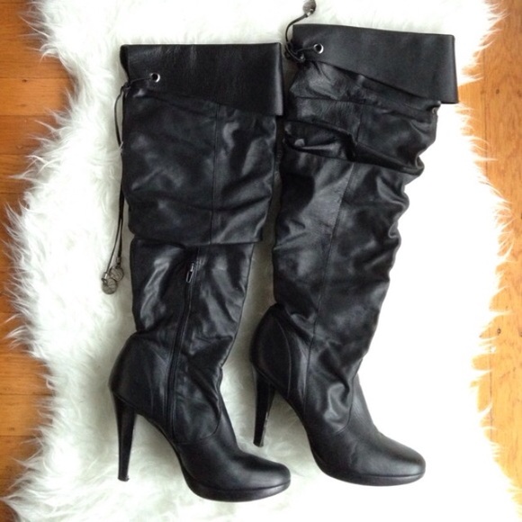 Black Slouch Boot