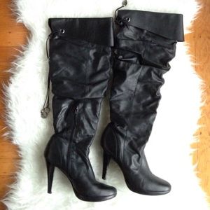 Black Slouch Boot