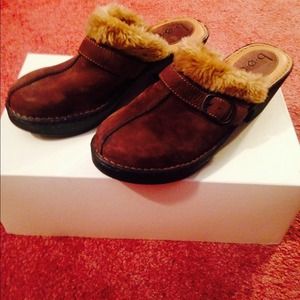 B.O.C. Suede Clogs