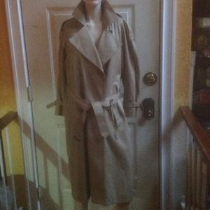 Jones New York wool beige trench coat