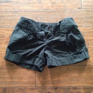 Black shorts.