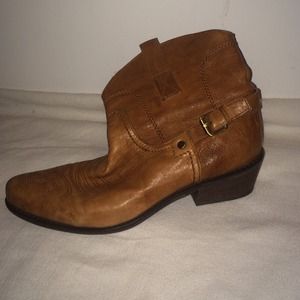 Ankle boots -cognac