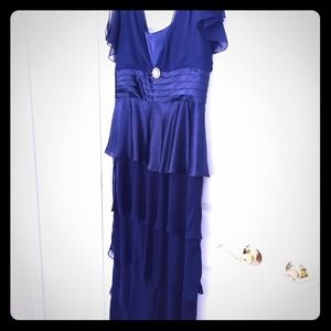 Navy Evening Gown Size 14