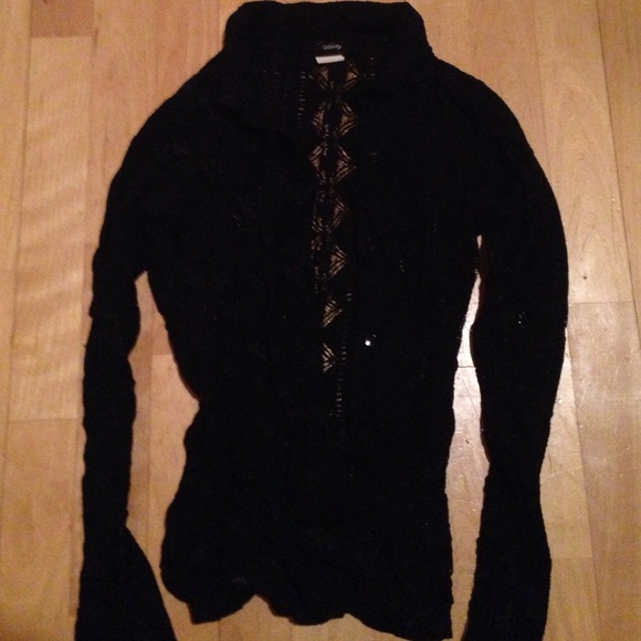 Black button up shirt