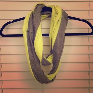 Neon And Gray Infinity Scarf
