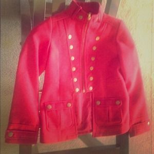 Black & Red Military Wool Jackets