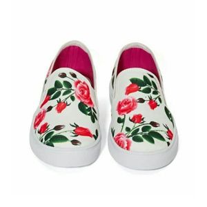 Pink floral shoes