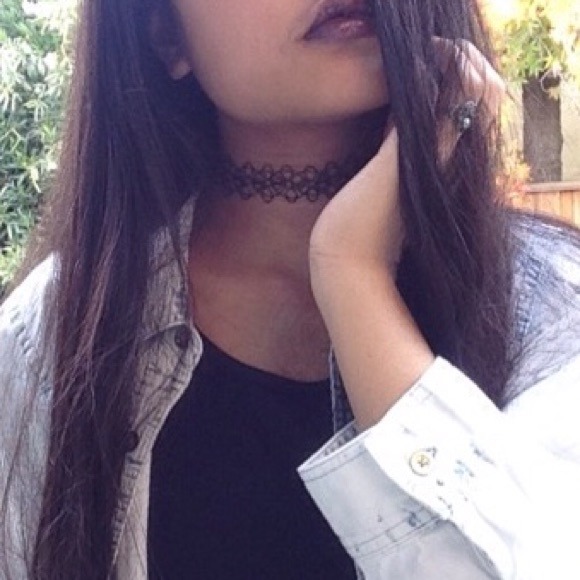 Double Tattoo Choker Necklace