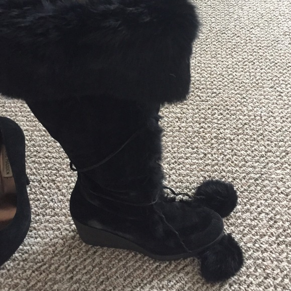 Coach Wedge fur  boots