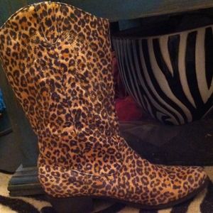 Leopard Cowgirl Boots