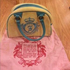 JUICY COUTURE Terry Cloth Bowler Bag