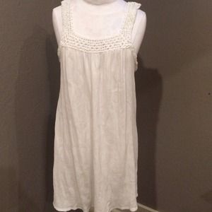 White roxy swim suit cover up