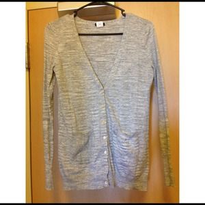 J. Crew Heathered Gray Cardigan