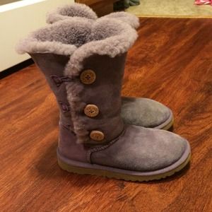 Purple triple bailey button Ugg boots