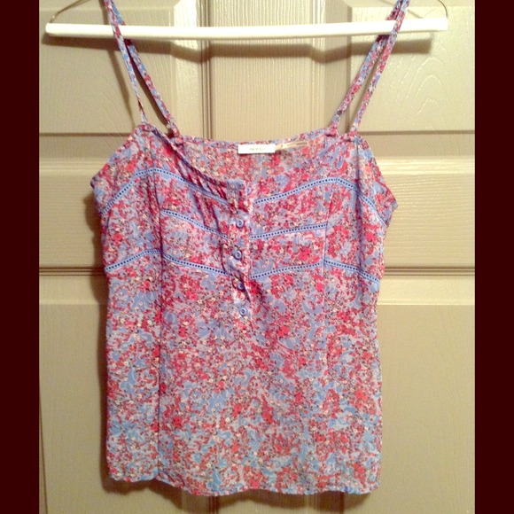 Urban Outfitters Kimchi Blue sheer floral tank XS - Picture 1 of 3