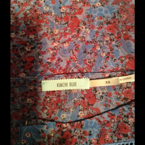 Urban Outfitters Kimchi Blue sheer floral tank XS - Picture 2 of 3