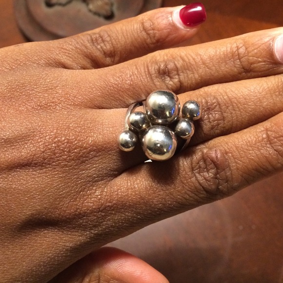 Sterling Silver Bubble Ring Sz. 7