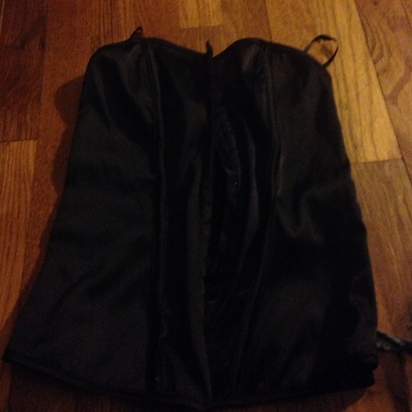 BUNDLED Charlotte Russe black corset & red corset