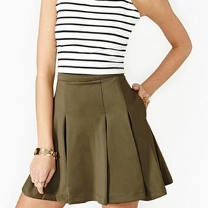 Nasty Gal olive Green skirt