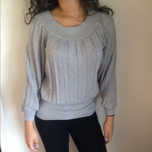 Fancy silver glitter sweater