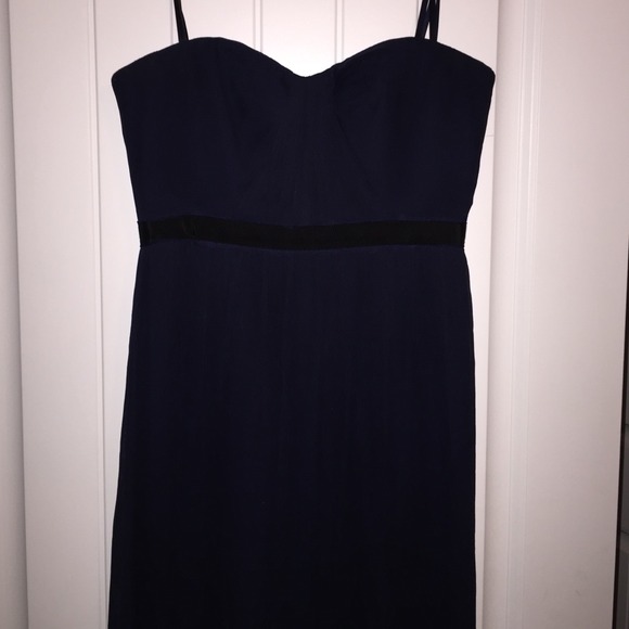 BCBG navy long dress size 8