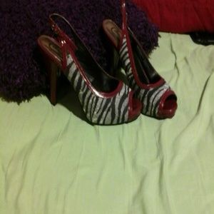 Zebra and red heels