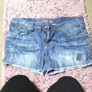 Denim shorts