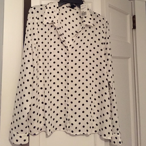 Forever 21 polka dot blouse