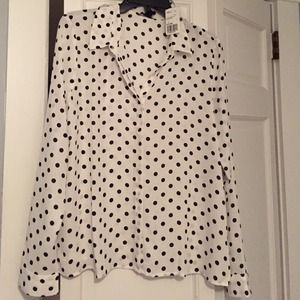 Forever 21 polka dot blouse