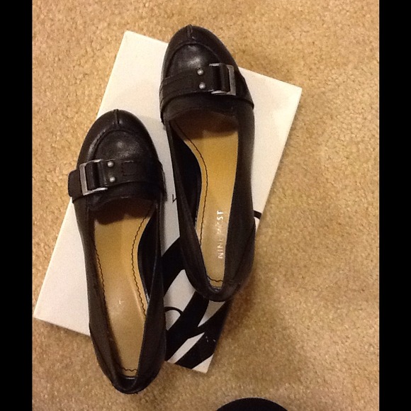 Nine West black high heels work shoes