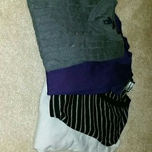 Bundled sweaters and pants plus 1 shirt