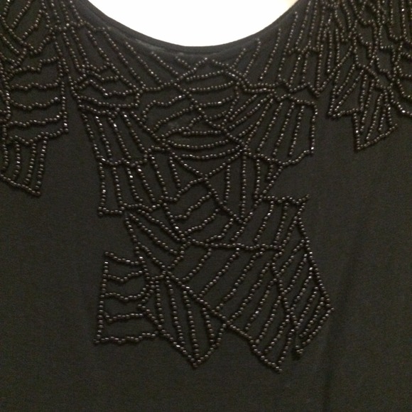 Black beaded blouse - Picture 2 of 2