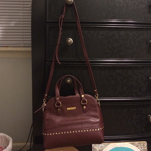 Deep red purse