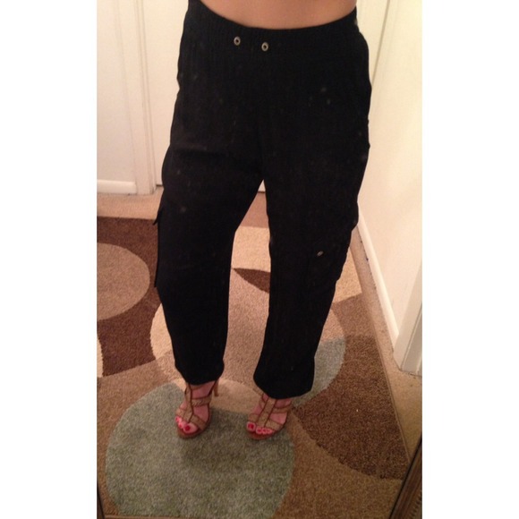 Black Loose Fitting Pants