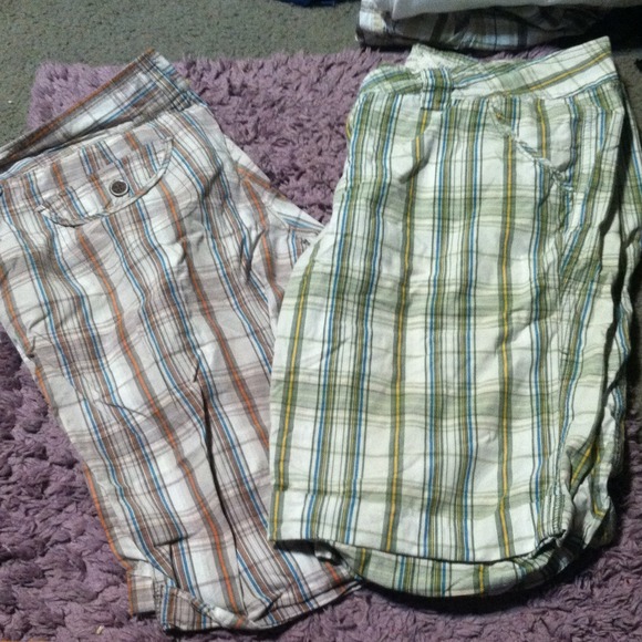 Two pairs of Bermuda shorts