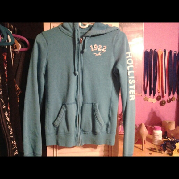 Blue Hollister jacket