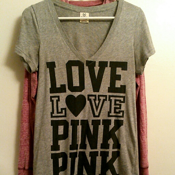 Grey PINK shirt