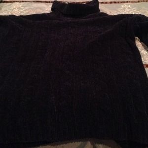 Navy cable knit sweater