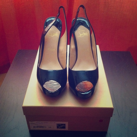 Christian Louboutin peep-toe heels