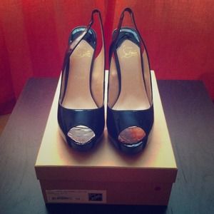 Christian Louboutin peep-toe heels