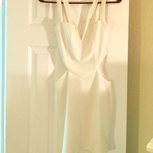 Tobi white cut out dress